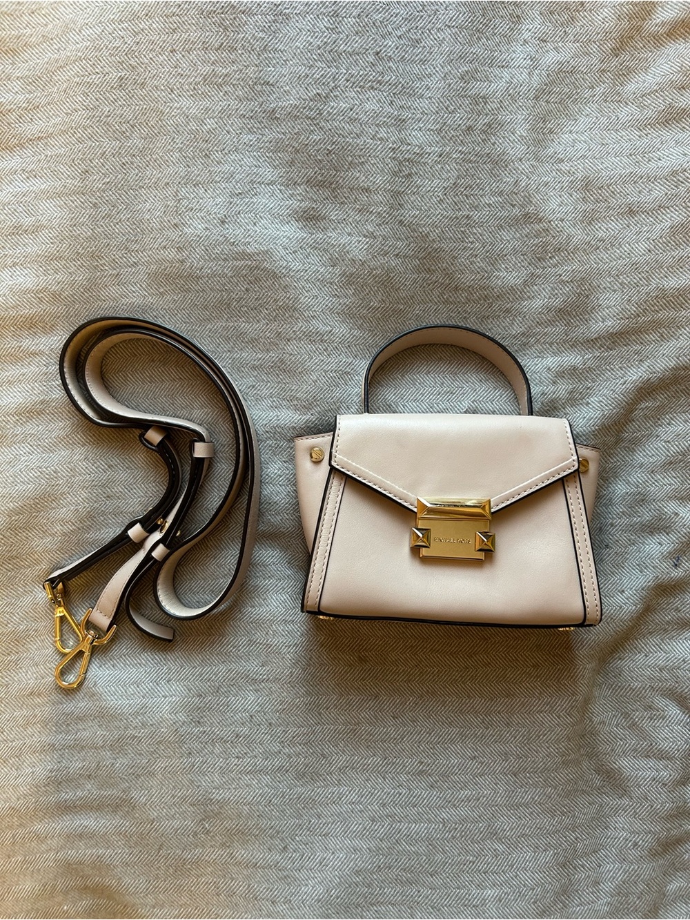 Michael Kors Whitney Mini Messenger Leather Bag